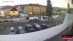 Střed obce Rokytnice nad Jizerou