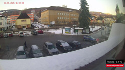 Střed obce Rokytnice nad Jizerou