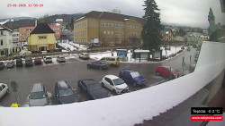 Střed obce Rokytnice nad Jizerou