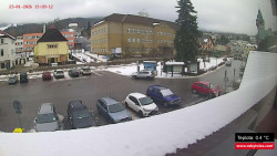 Střed obce Rokytnice nad Jizerou