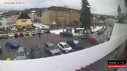 Střed obce Rokytnice nad Jizerou