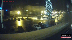 Střed obce Rokytnice nad Jizerou