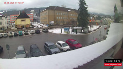 Střed obce Rokytnice nad Jizerou