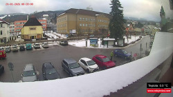 Střed obce Rokytnice nad Jizerou