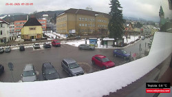 Střed obce Rokytnice nad Jizerou