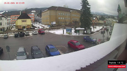 Střed obce Rokytnice nad Jizerou