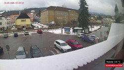 Střed obce Rokytnice nad Jizerou