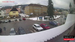 Střed obce Rokytnice nad Jizerou