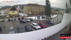 Střed obce Rokytnice nad Jizerou