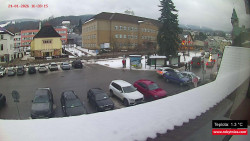 Střed obce Rokytnice nad Jizerou