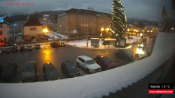 Střed obce Rokytnice nad Jizerou