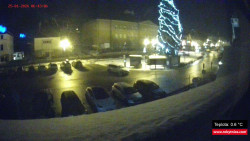 Střed obce Rokytnice nad Jizerou