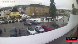 Střed obce Rokytnice nad Jizerou