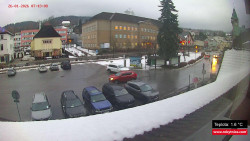 Střed obce Rokytnice nad Jizerou