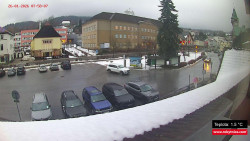 Střed obce Rokytnice nad Jizerou