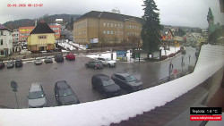 Střed obce Rokytnice nad Jizerou