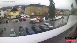 Střed obce Rokytnice nad Jizerou