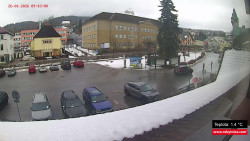 Střed obce Rokytnice nad Jizerou