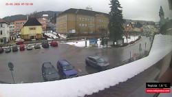 Střed obce Rokytnice nad Jizerou