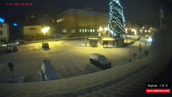 Střed obce Rokytnice nad Jizerou