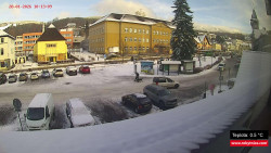 Střed obce Rokytnice nad Jizerou