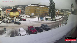 Střed obce Rokytnice nad Jizerou