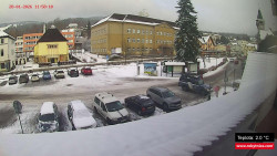 Střed obce Rokytnice nad Jizerou