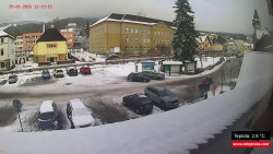 Střed obce Rokytnice nad Jizerou