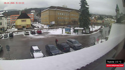 Střed obce Rokytnice nad Jizerou