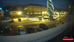 Střed obce Rokytnice nad Jizerou