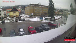 Střed obce Rokytnice nad Jizerou