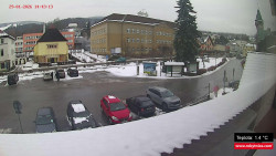 Střed obce Rokytnice nad Jizerou