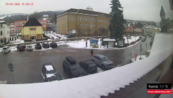 Střed obce Rokytnice nad Jizerou