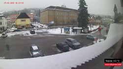 Střed obce Rokytnice nad Jizerou