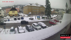 Střed obce Rokytnice nad Jizerou