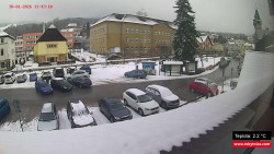 Střed obce Rokytnice nad Jizerou