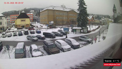 Střed obce Rokytnice nad Jizerou