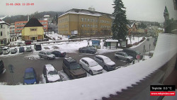 Střed obce Rokytnice nad Jizerou