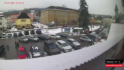 Střed obce Rokytnice nad Jizerou