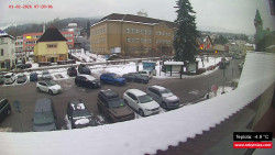 Střed obce Rokytnice nad Jizerou