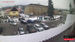 Střed obce Rokytnice nad Jizerou