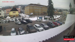 Střed obce Rokytnice nad Jizerou