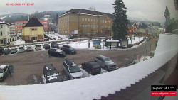 Střed obce Rokytnice nad Jizerou