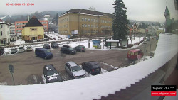 Střed obce Rokytnice nad Jizerou