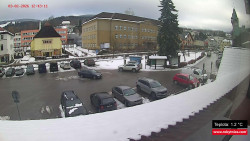 Střed obce Rokytnice nad Jizerou