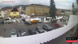 Střed obce Rokytnice nad Jizerou