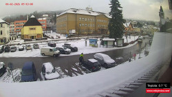 Střed obce Rokytnice nad Jizerou