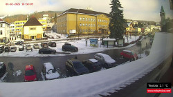 Střed obce Rokytnice nad Jizerou