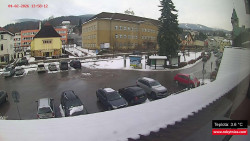 Střed obce Rokytnice nad Jizerou