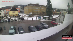 Střed obce Rokytnice nad Jizerou